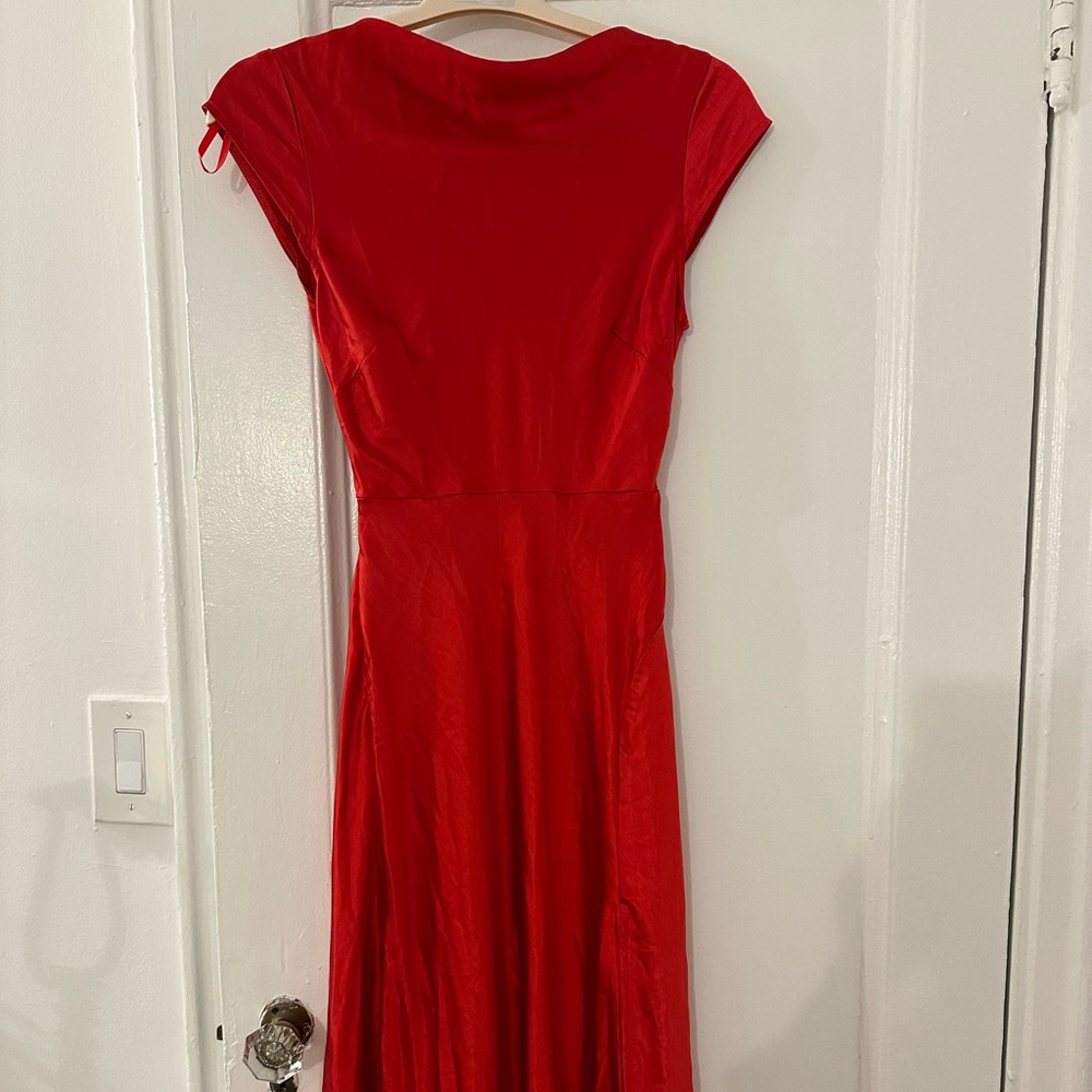 PRINCESS POLLY RED MIDI DRESS